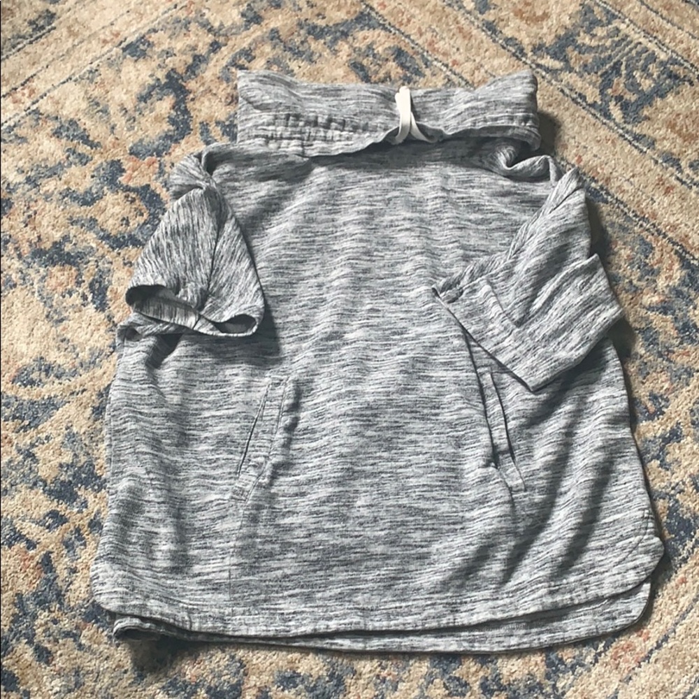 Short sleeve lounge hoodie